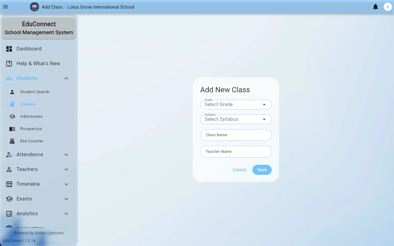 tutorial add a class