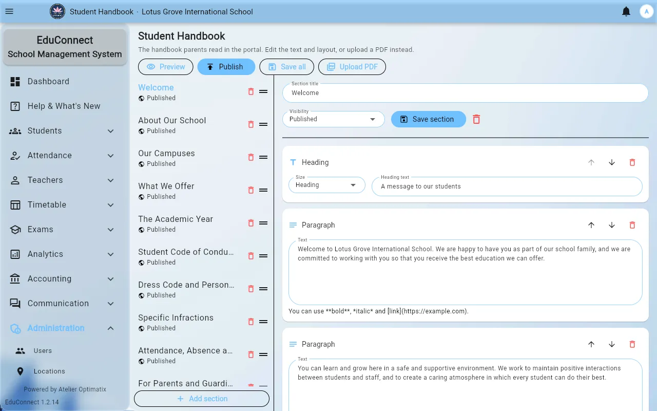tutorial handbook