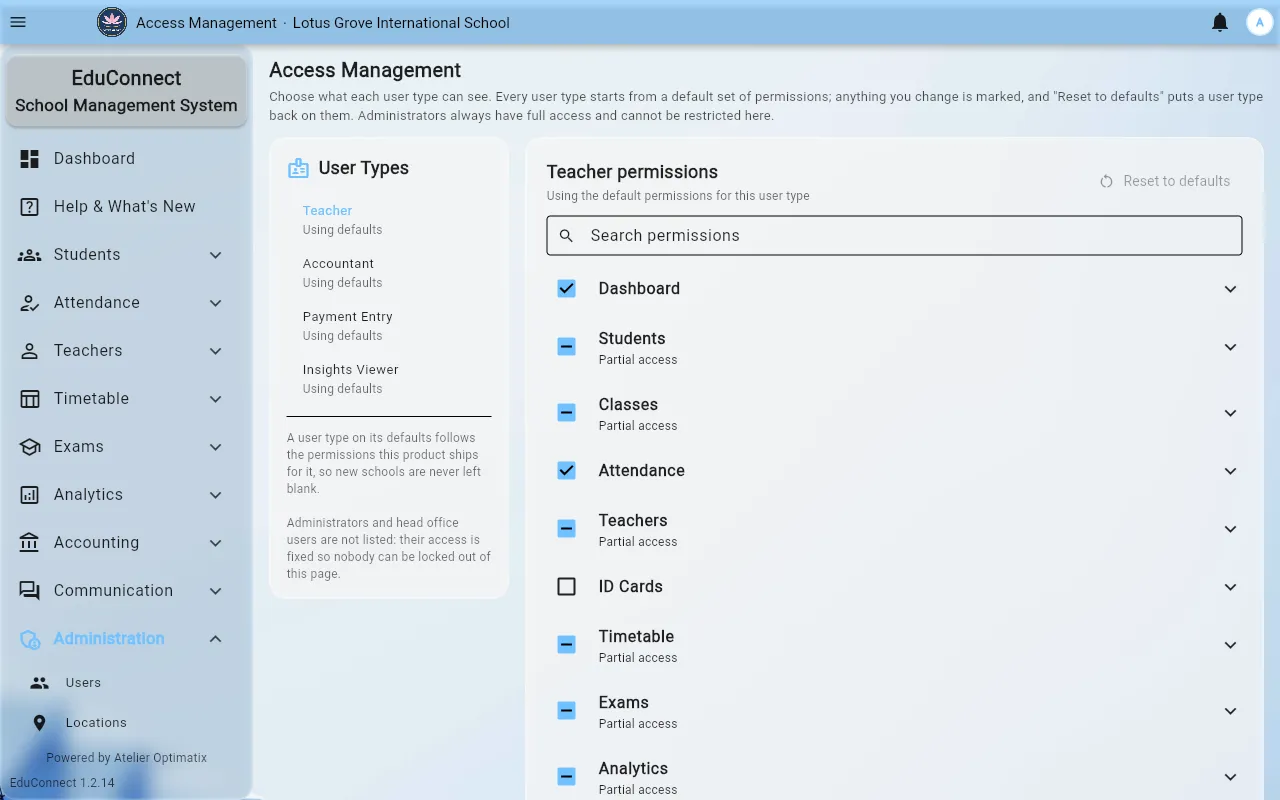 tutorial users and access